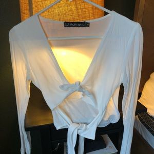 For Love & Lemons Silk Crop Top